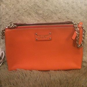 Kate Spade Double-Zip Mini Orange Crossbody Purse?